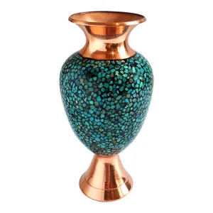 گلدان فیروزه کوبی کد 7166 