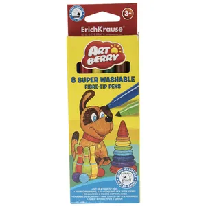 ماژیک رنگ آمیزی 6 رنگ اریک کراوزه مدل Super Washable