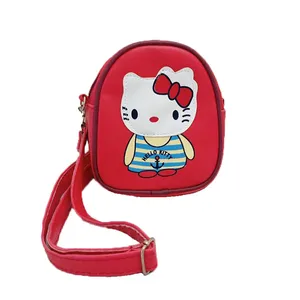 کیف دوشی دخترانه مدل kitty رنگ قرمز تک سایز