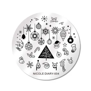 شابلون طراحی ناخن مدل Nicole Diary 004