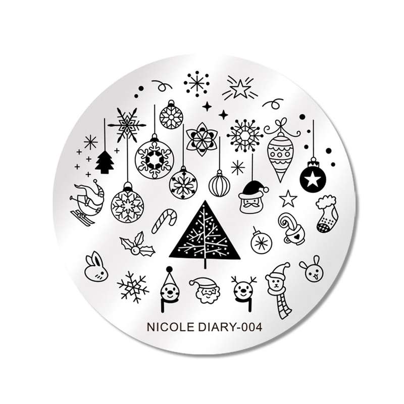 شابلون طراحی ناخن مدل Nicole Diary 004