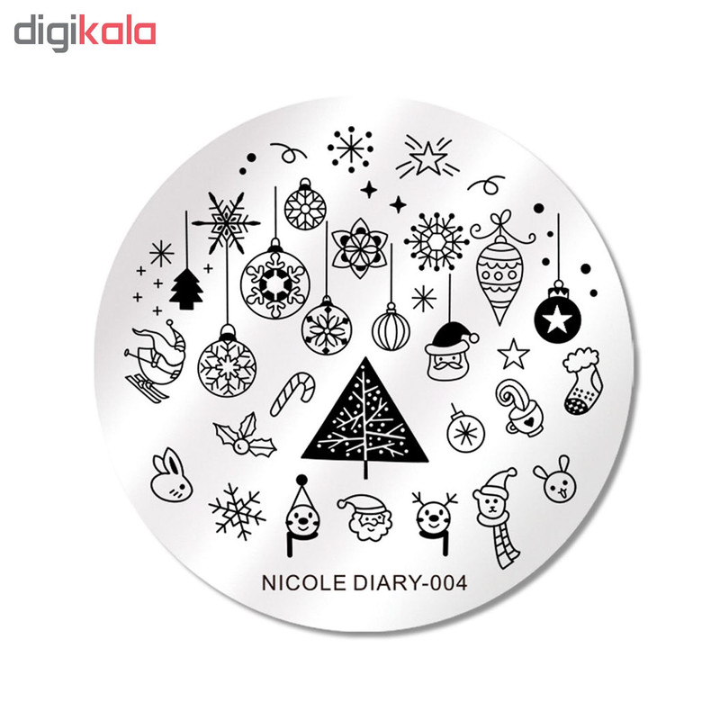 شابلون طراحی ناخن مدل Nicole Diary 004