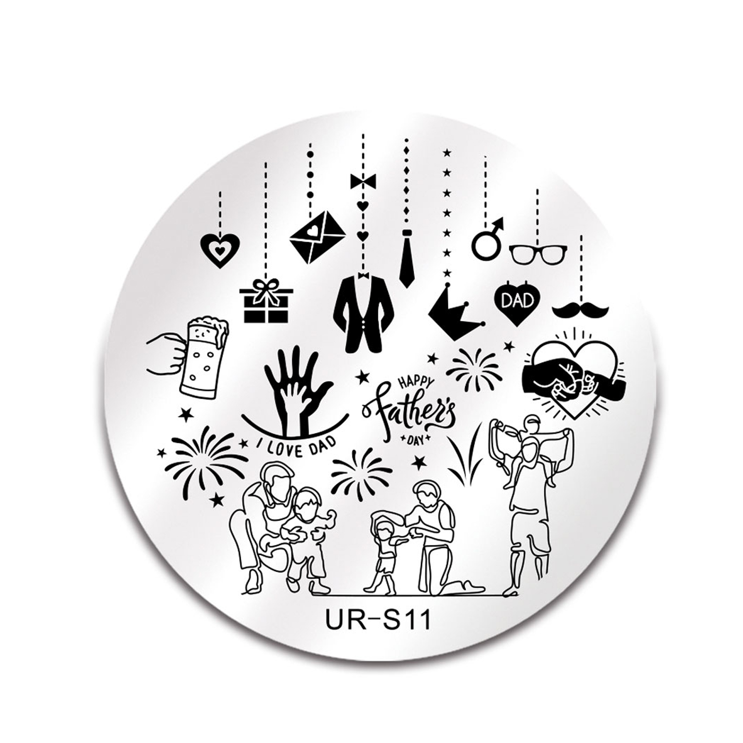 شابلون طراحی ناخن مدل UR S11