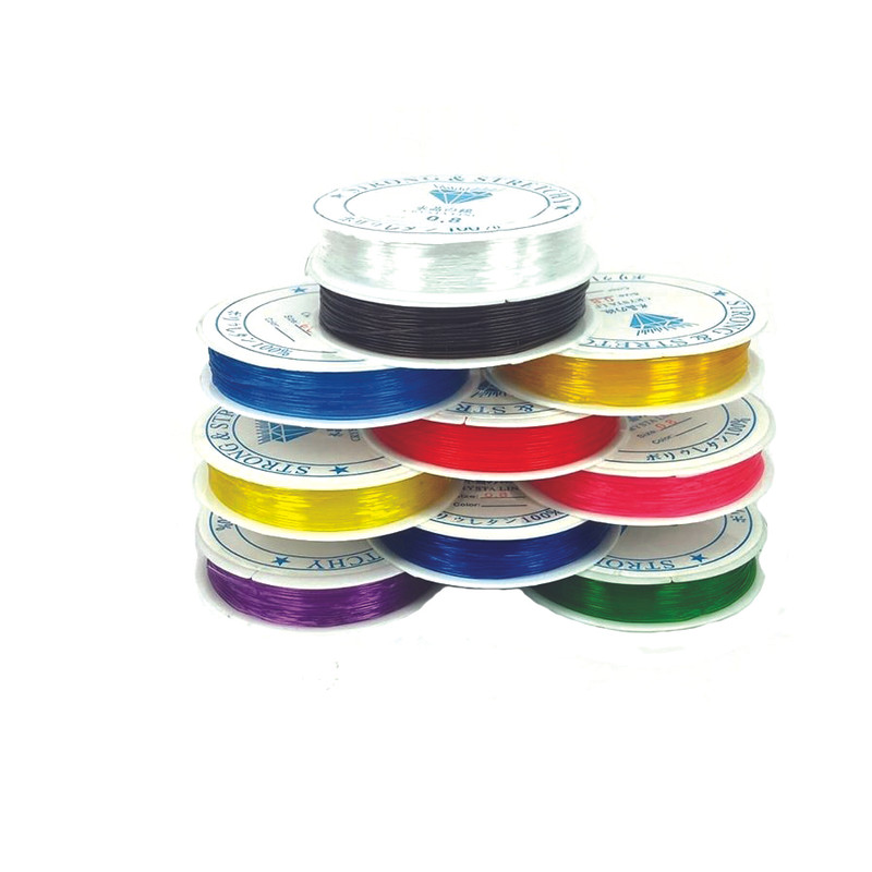 کش دستبند رنگی مدل الماس بسته 10 عددی