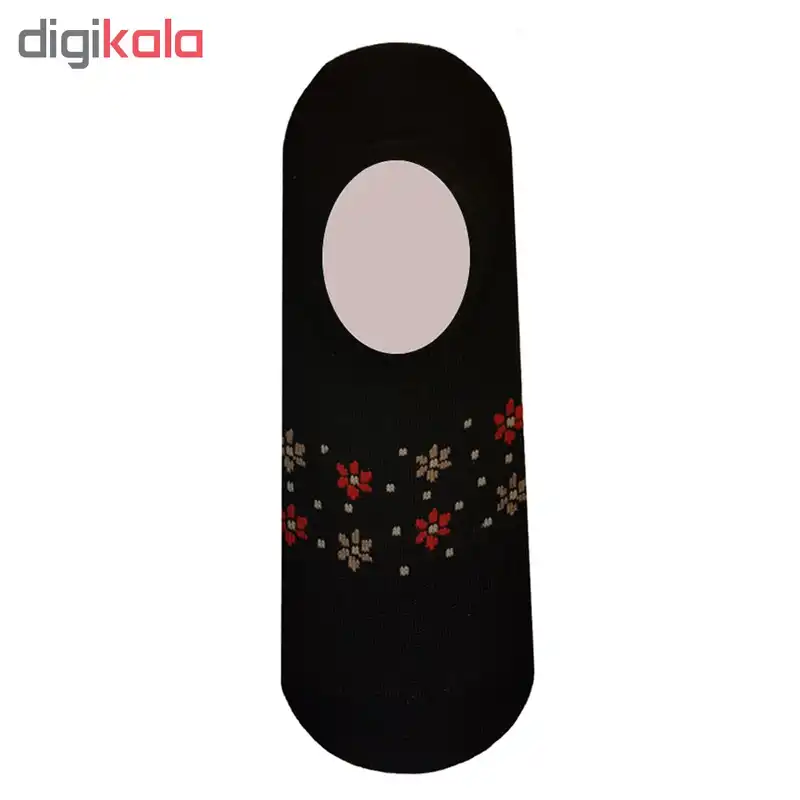 جوراب زنانه طرح گل مجموعه 4 عددی