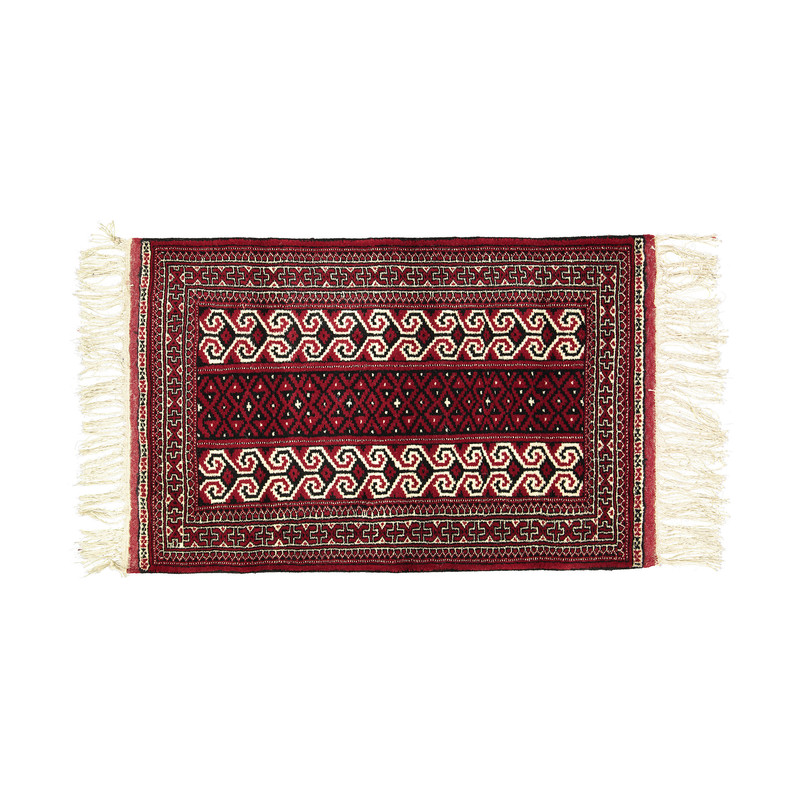 فرش دستباف یک متری طرح ترکمن کد STD-020