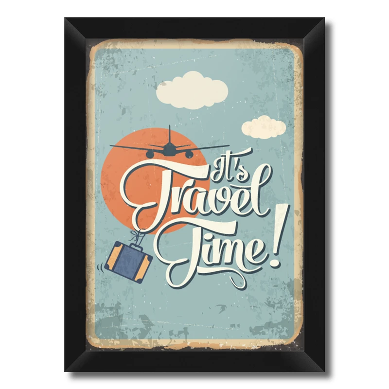 تابلو فنچ آرت طرح Travel Time کد GPH283-C