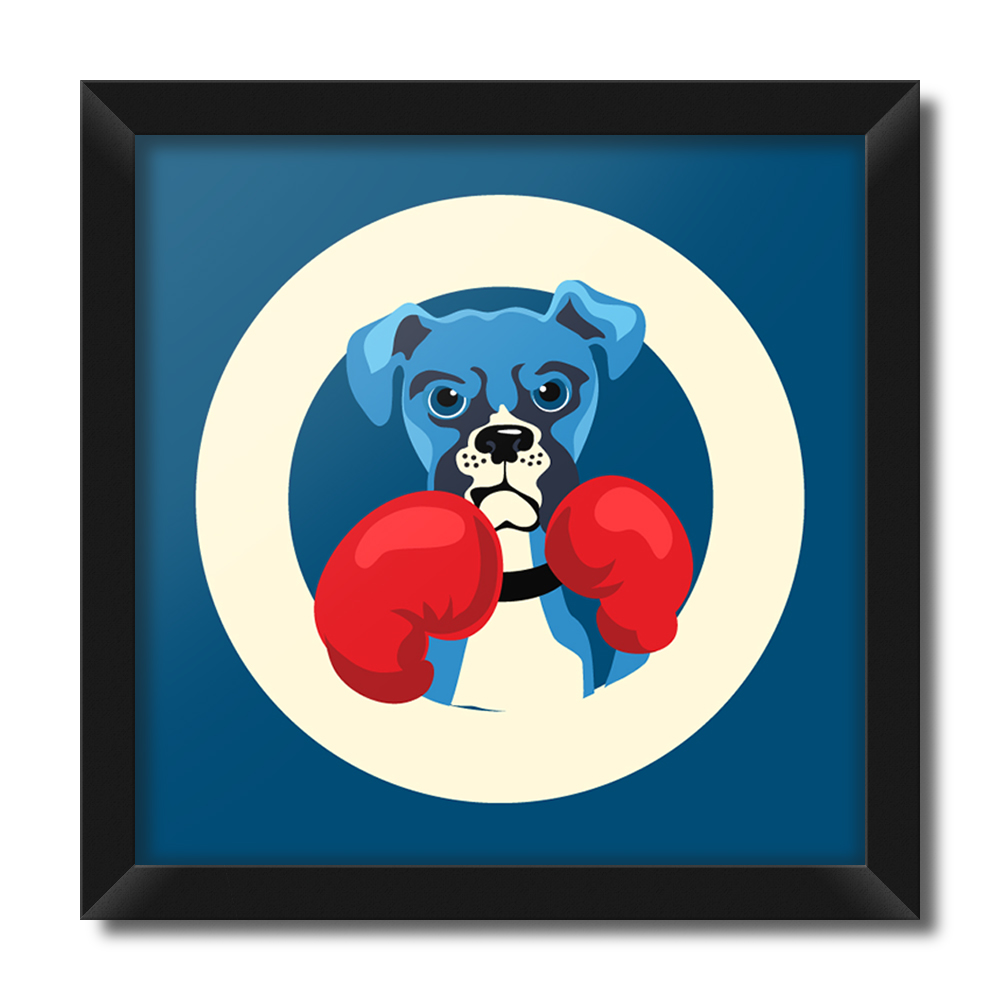 تابلو فنچ آرت طرح Boxer Dog کد GPH283-F-SQR