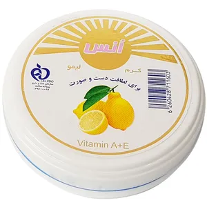 کرم مرطوب کننده انس مدل Lemon حجم 100 میلی لیتر
