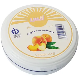 کرم مرطوب کننده انس مدل Peach حجم 100 میلی لیتر