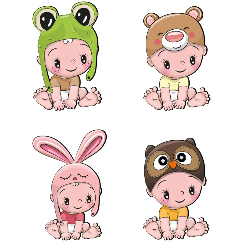 استیکر کلید و پریز ژیوار مدل baby بسته چهار عددی