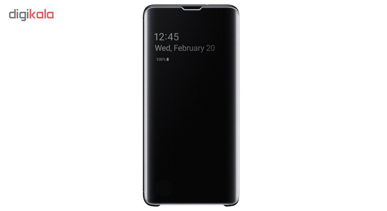 کیف کلاسوری سامسونگ مدل Clear View Standing مناسب برای گوشی موبایل سامسونگ Galaxy S10 Plus