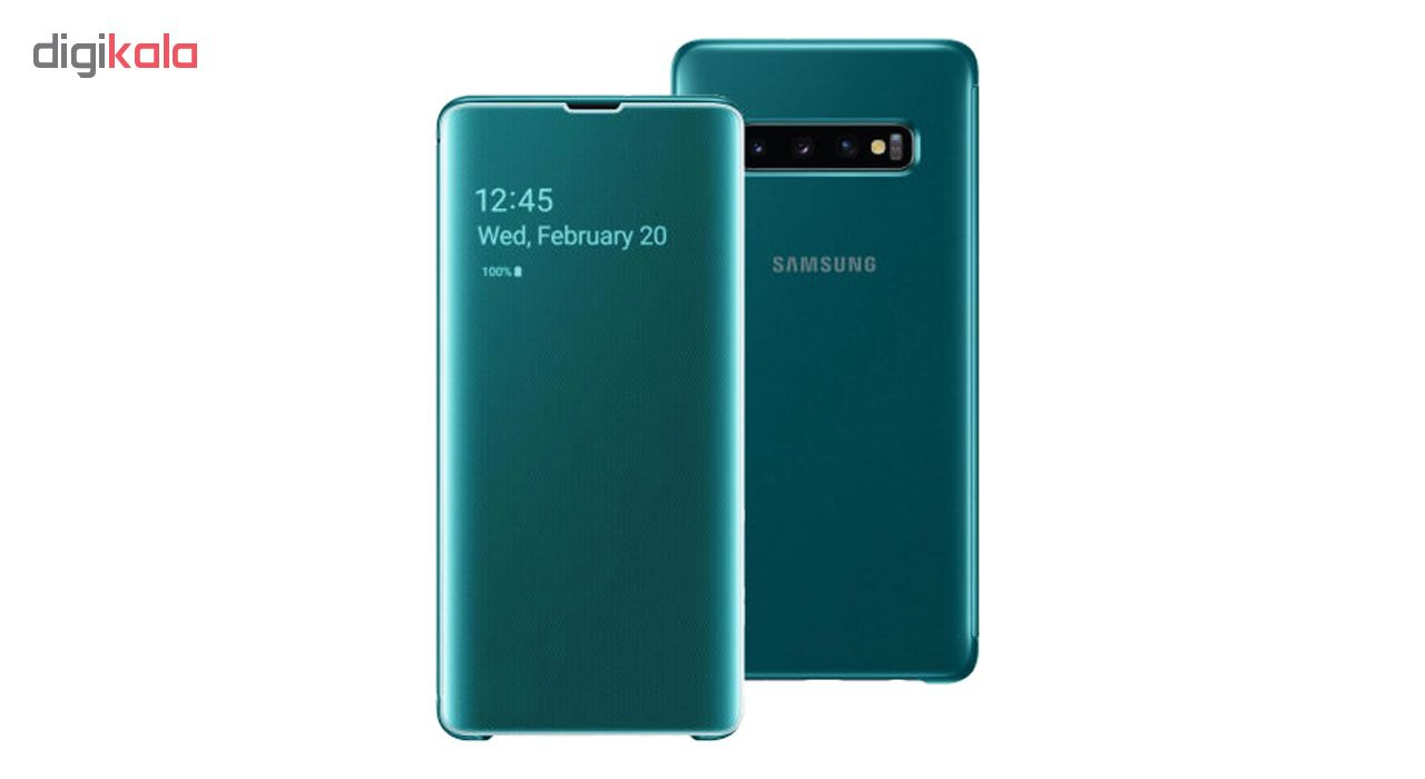 کیف کلاسوری سامسونگ مدل Clear View Standing مناسب برای گوشی موبایل سامسونگ Galaxy S10 Plus