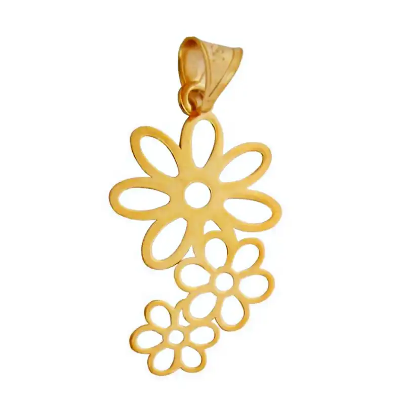 آویز نقره زنانه طرح گل