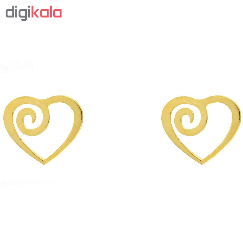 گوشواره میخی طرح قلب گوشواره میخی طرح قلب