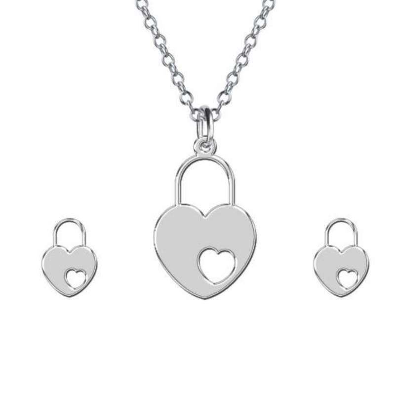 نیم ست نقره زنانه کد 1574