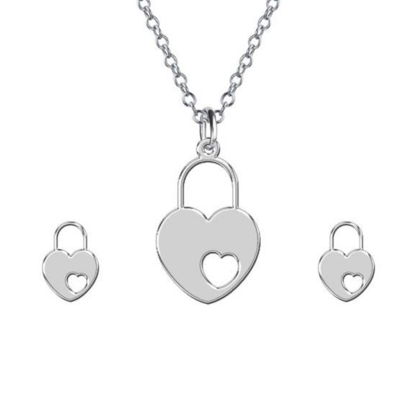 نیم ست نقره زنانه کد 1574