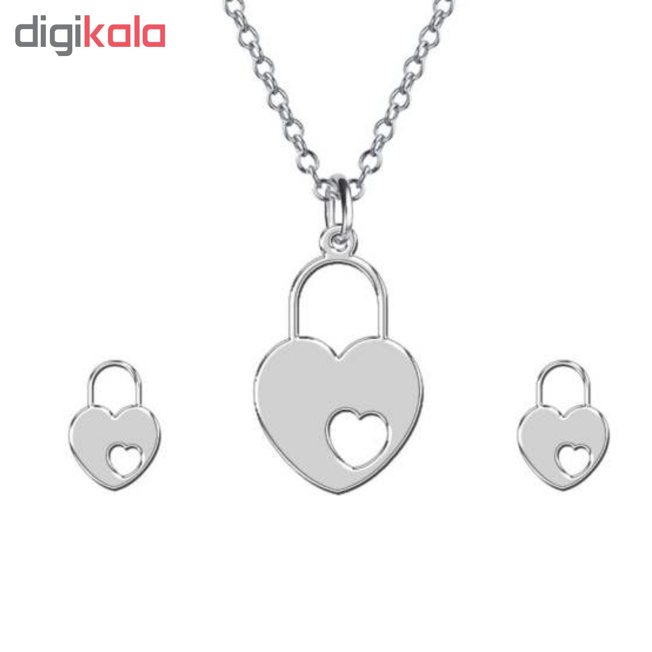 نیم ست نقره زنانه کد 1574