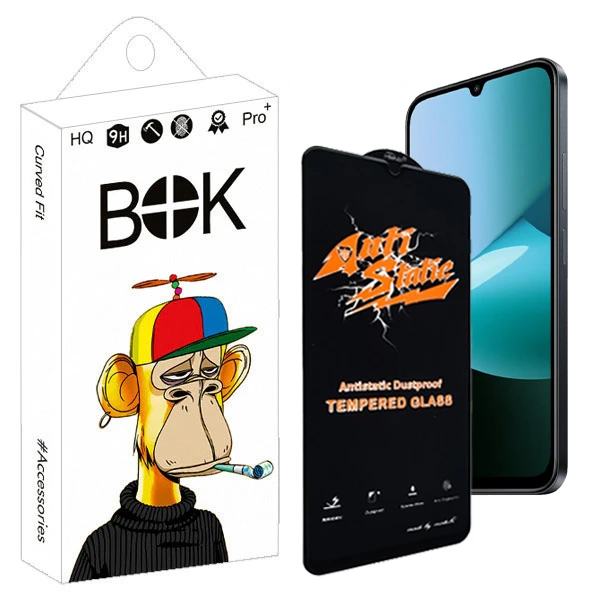 محافظ صفحه نمایش بوک مدل Antistatic Clear مناسب برای گوشی موبایل شیائومی redmi 15C