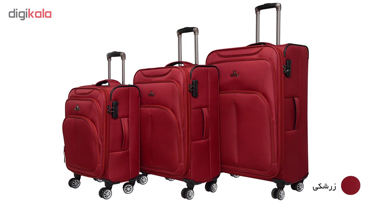 مجموعه سه عددی چمدان بلمونت مدل 1611