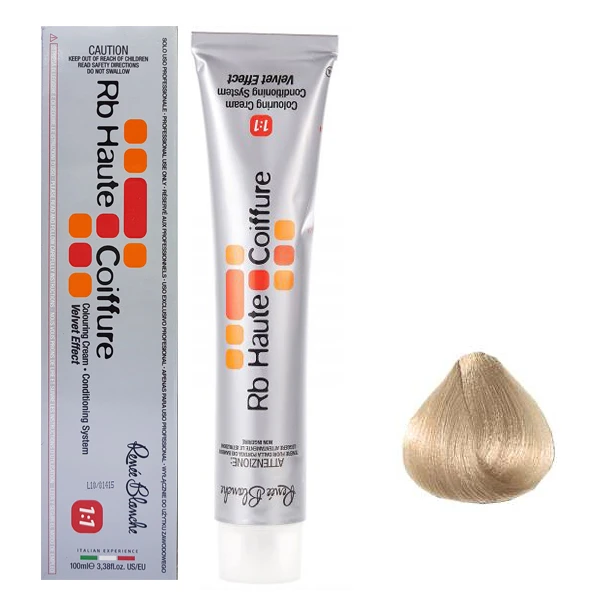 رنگ مو رنه بلانش سری coiffure شماره 9C حجم 100 میلی لیتر رنگ بلوند دودی خیلی روشن