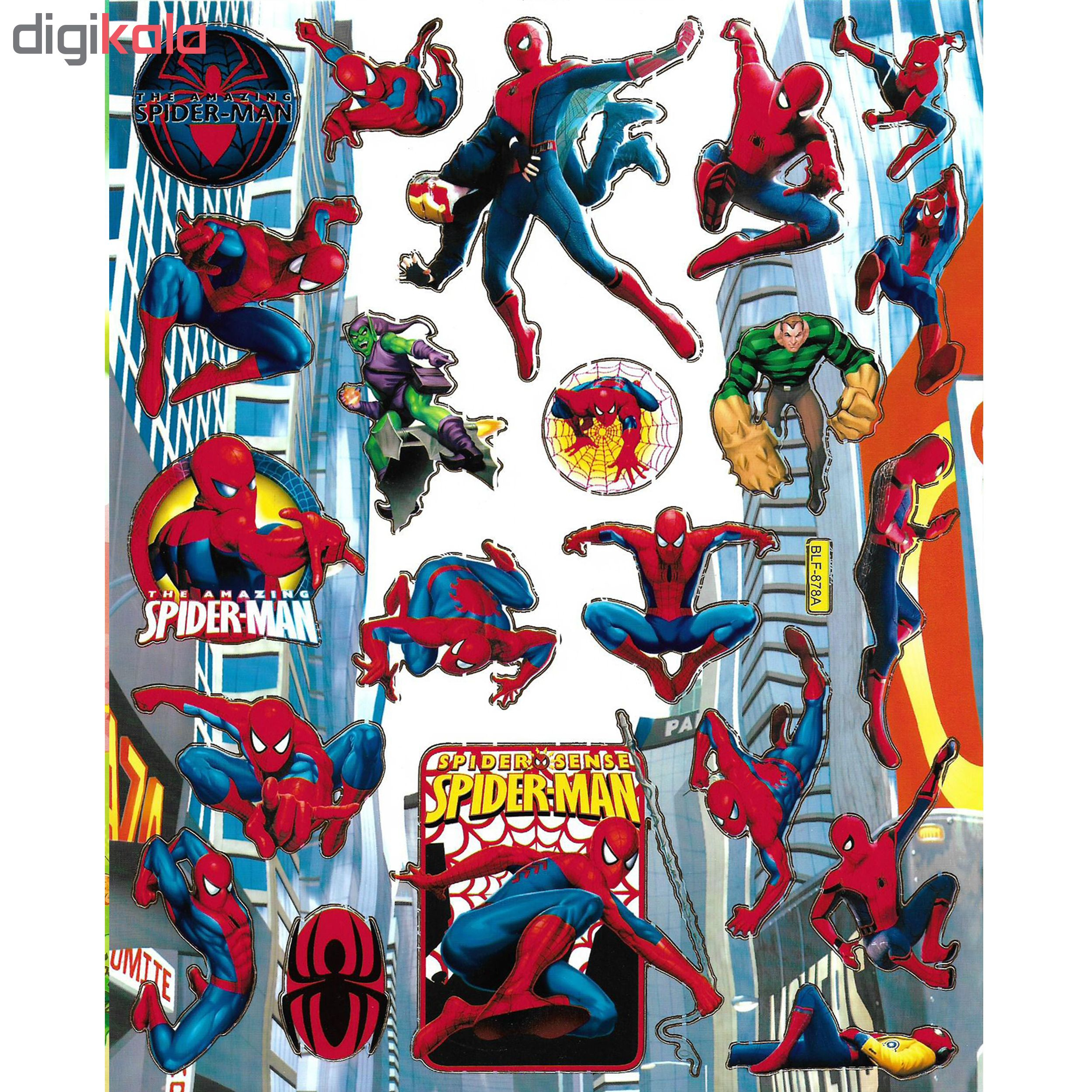 استیکر کودک طرح مرد عنکبوتی مدل spider man -B 878