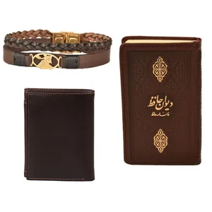 ست هدیه طرح تولد شهریور  کهن چرم  مدل m107- 6