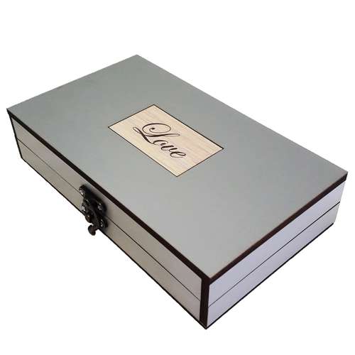 جعبه هدیه چوبی کادویی آیهان باکس مدل 82