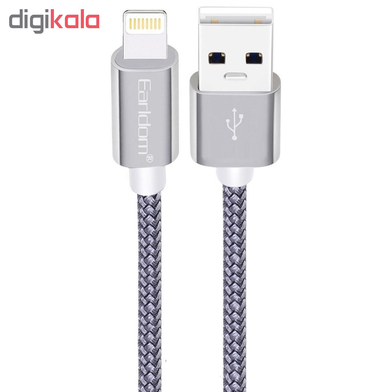 کابل تبدیل USB به لایتنینگ ارلدام مدل ET-BK3IP طول 1 متر