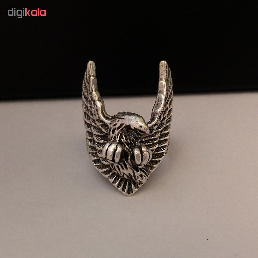 انگشتر مردانه مدل EagVarWing طرح عقاب 