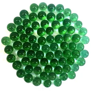 Goldooneh Green Glassy Marbles 35pcs