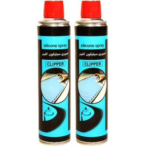 اسپری روان کننده و جداکننده قالب کلیپر مدل سیلیکون حجم 400 میلی لیتر بسته 2 عددی