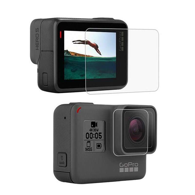 محافظ صفحه نمایش و لنز دوربین شیشه ای گلس مناسب برای دوربین ورزشی گوپرو hero 5 6 7 محافظ صفحه نمایش و لنز دوربین شیشه ای گلس مناسب برای دوربین ورزشی گوپرو hero 5 6 7