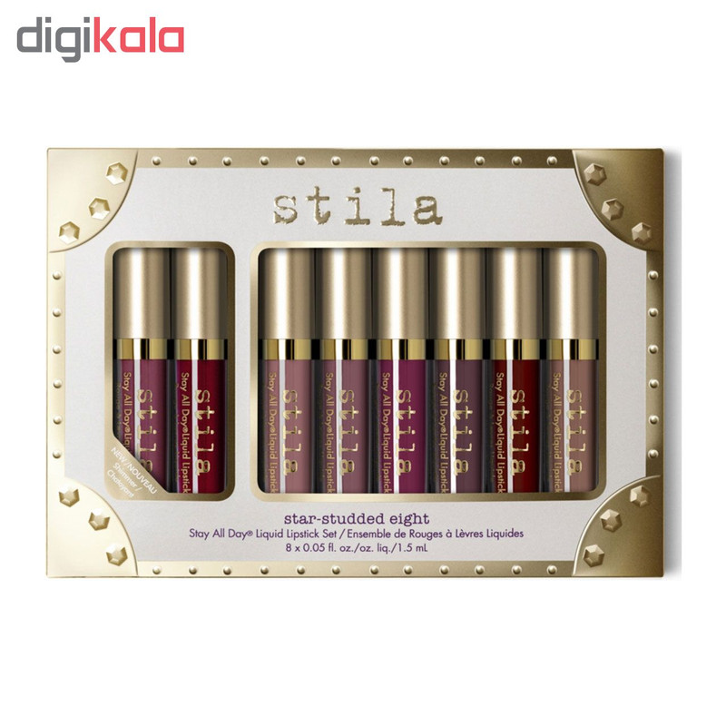 رژلب مایع استیلا مدل stay all day مجموعه 8 عددی رژلب مایع استیلا مدل stay all day مجموعه 8 عددی