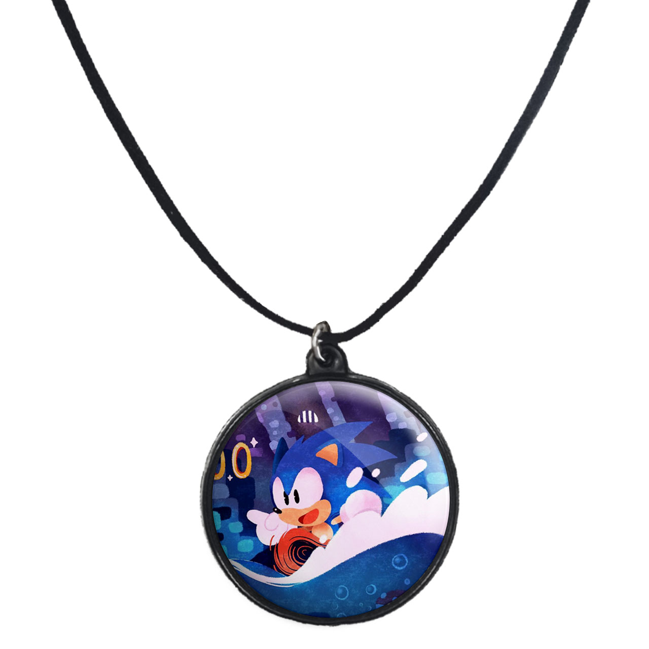 گردنبند پرمانه طرح سونیک کد pmb.14999 مدل دو طرفه