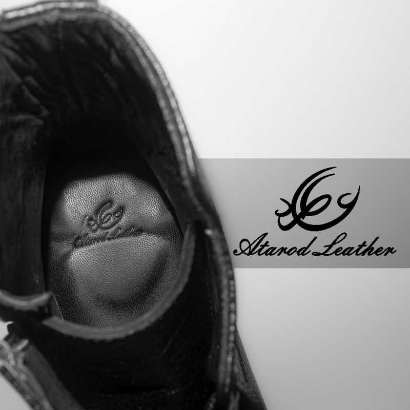 نیم بوت مردانه چرم عطارد مدل چرم طبیعی کد SH32