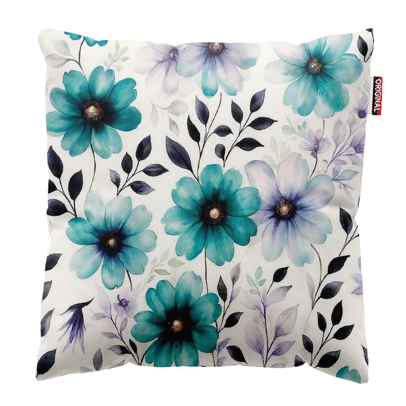 کوسن پاد آفرین طرح گل های زیبا کد 1796 سایز 30*30 سانتی متر