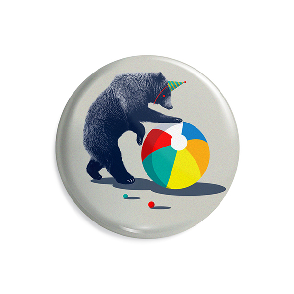 پیکسل ماسا دیزاین طرح خرس پاندا توپ رنگی کد AS399