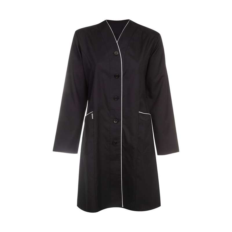 روپوش پزشکی زنانه سبلان کد KHA04 مشکی