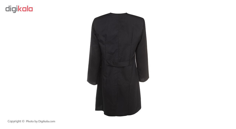 روپوش پزشکی زنانه سبلان کد KHA04 مشکی
