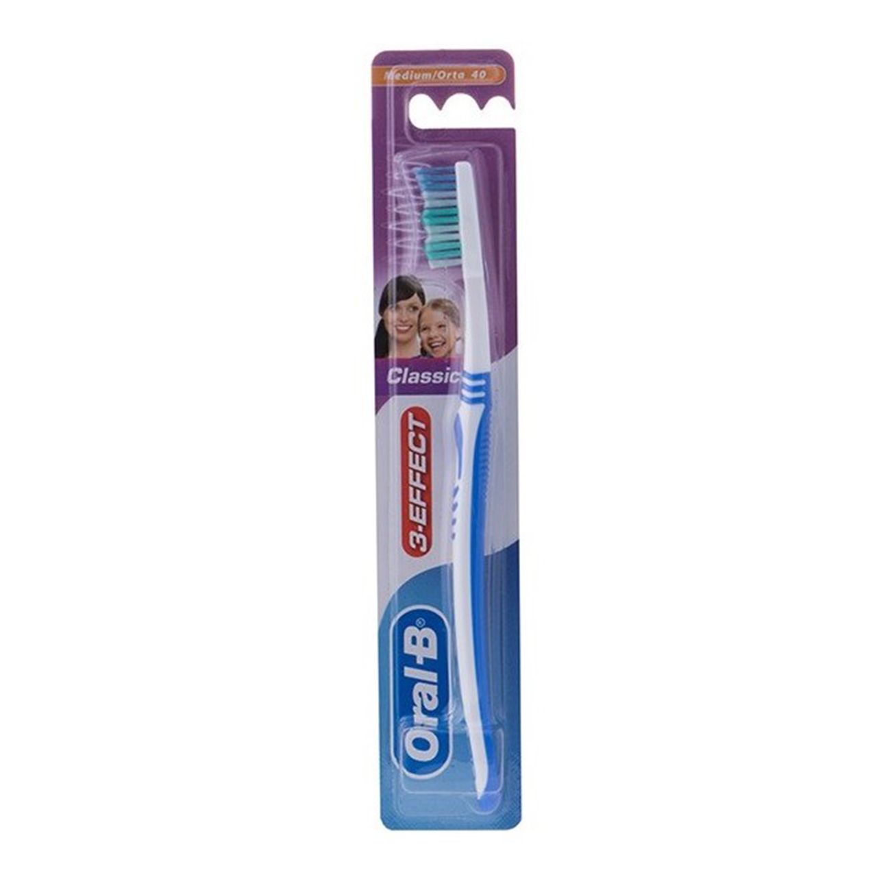 مسواک اورال-بی مدل Classic 3-effect با برس متوسط -  - 1