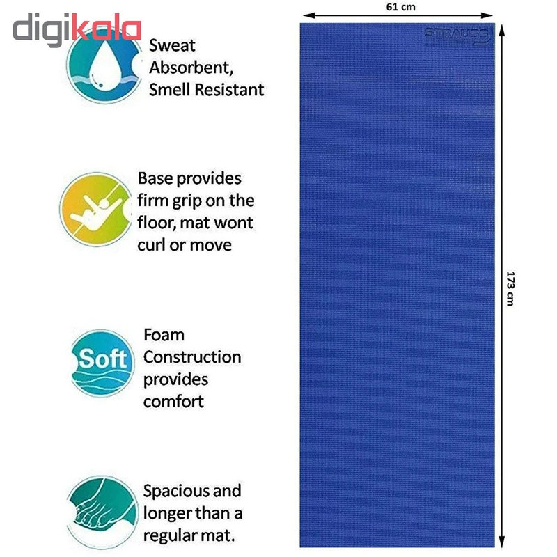 عکس شماره 11 : زیر انداز یوگا 2 طرفه مدل pvc lsd-d 2side 2019 ضخامت 8 میلی متر