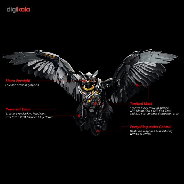 کارت گرافیک ایسوس مدل STRIX-R9380X-OC4G-GAMING 3
