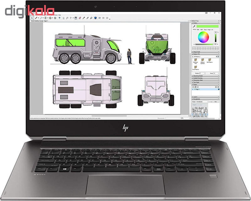 لپ تاپ 15 اینچی اچ پی مدل ZBook Studio x360 G5 - D