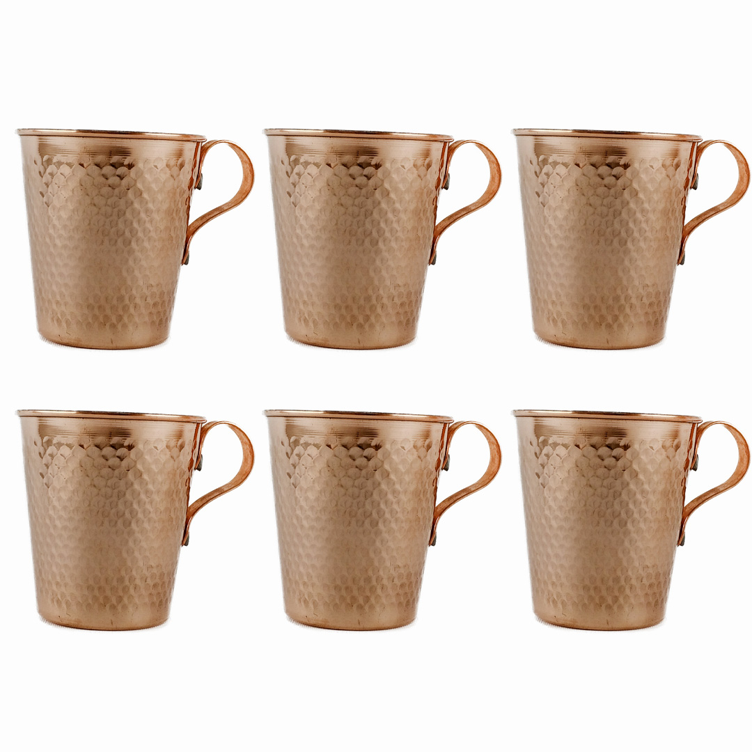 لیوان مسی طرح راسته کد 5113 مجموعه 6 عددی