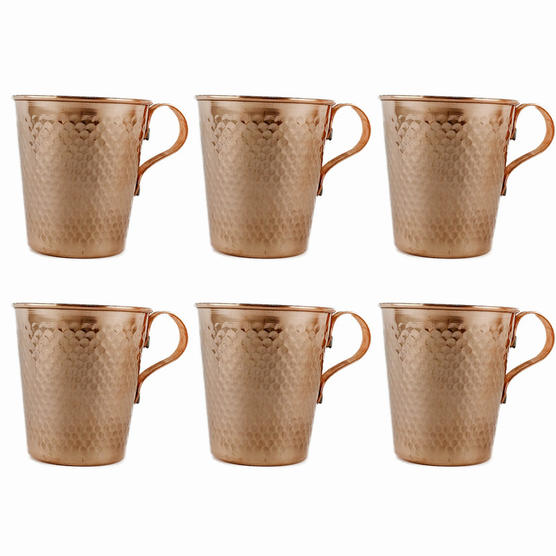 لیوان مسی طرح راسته کد 5113  مجموعه 6 عددی