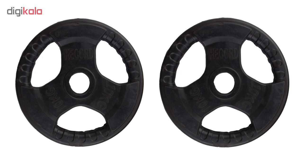وزنه هالتر رکورد مدل N3 وزن 10 کیلوگرم بسته 2 عددی