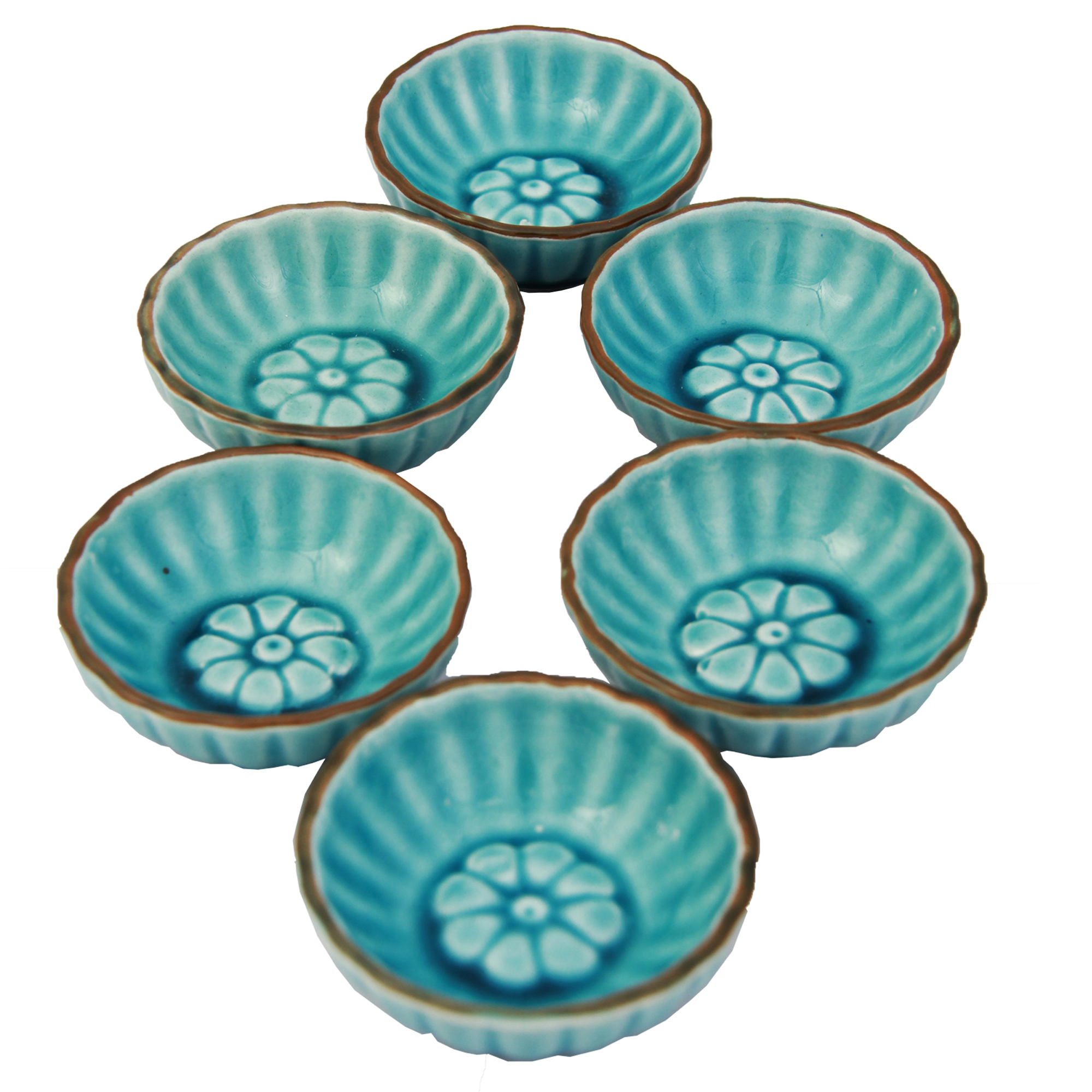 کاسه سفالی مدل 0080 بسته شش عددی