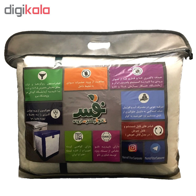 فیلتر هوای نانو کولر آبی نفس مدل اکو 5000