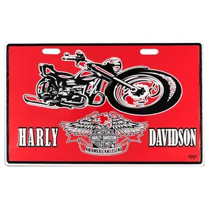 پلاک موتور سیکلت مدل harley01